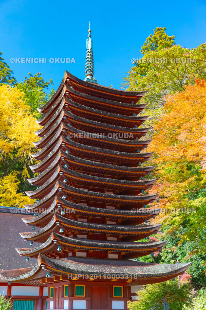 奈良県　談山神社　十三重塔