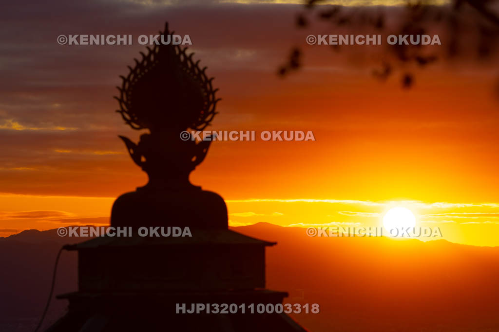 京都府　善峯寺　初日の出