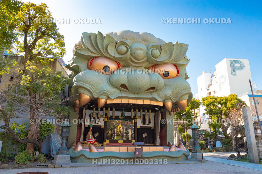 大阪府 難波八坂神社 獅子舞台