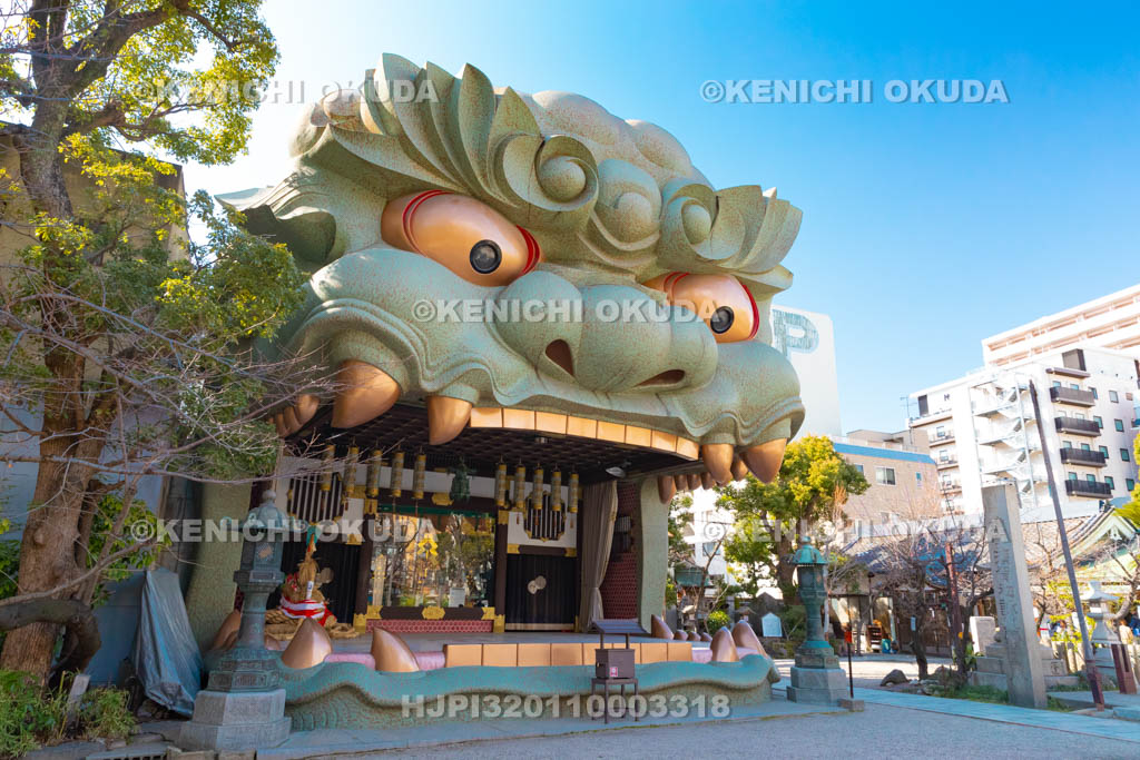大阪府　難波八坂神社　獅子舞台