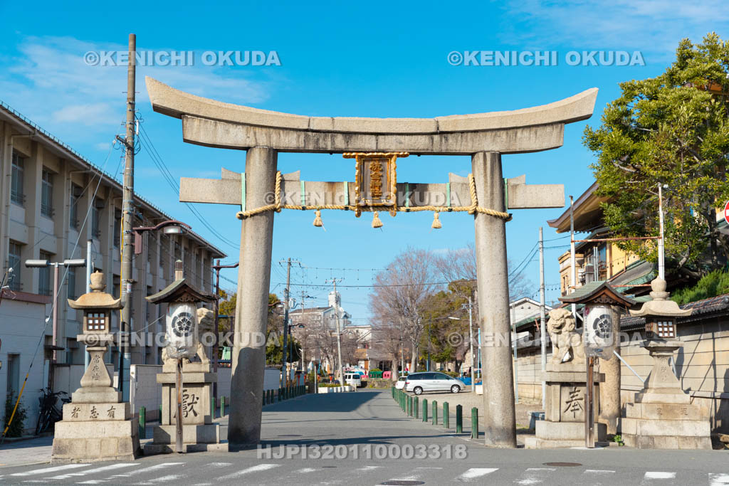 大阪府　杭全神社　鳥居