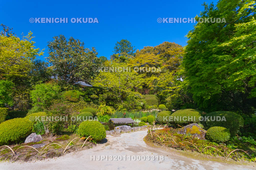 京都府　詩仙堂の庭園