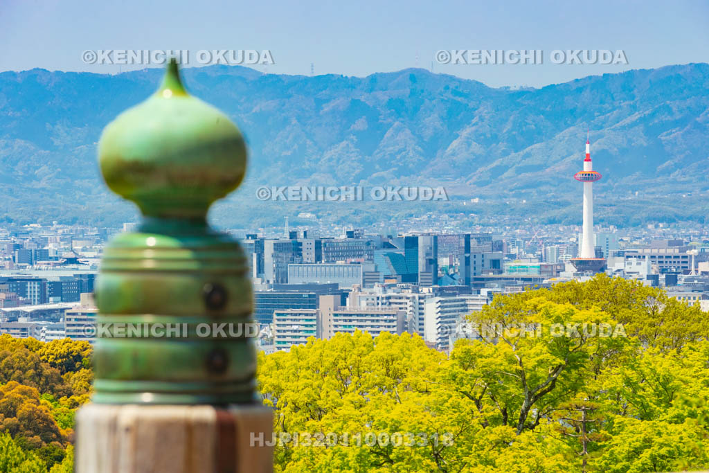 京都府　清水寺　清水の舞台と京都市街