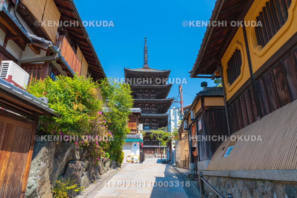 京都府　八坂通　八坂の塔