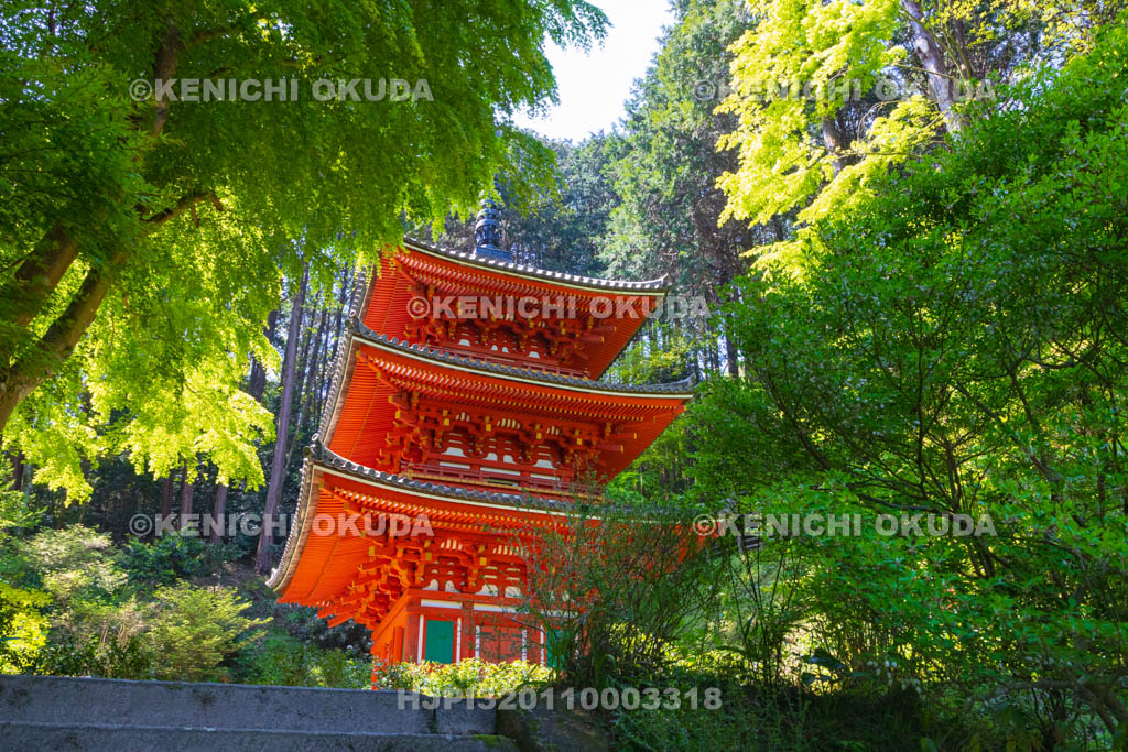 京都府　岩船寺　三重塔