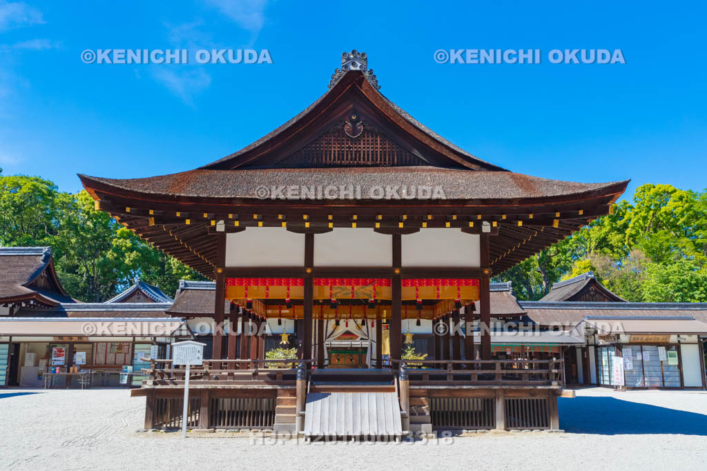 京都府　下鴨神社　舞殿