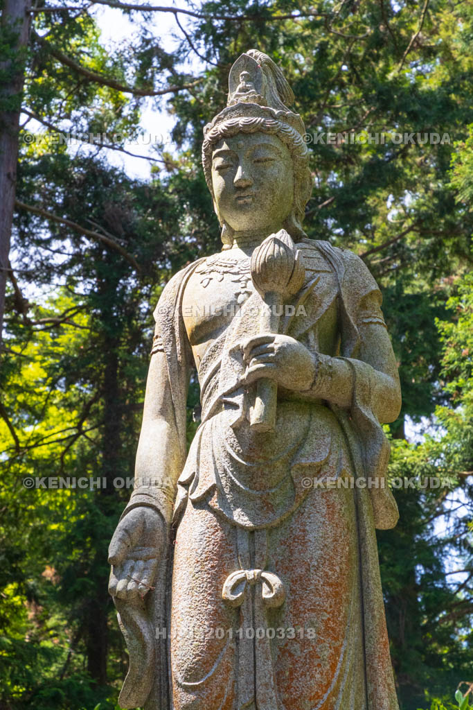 京都府　善峯寺　聖観音菩薩像　御陵付近