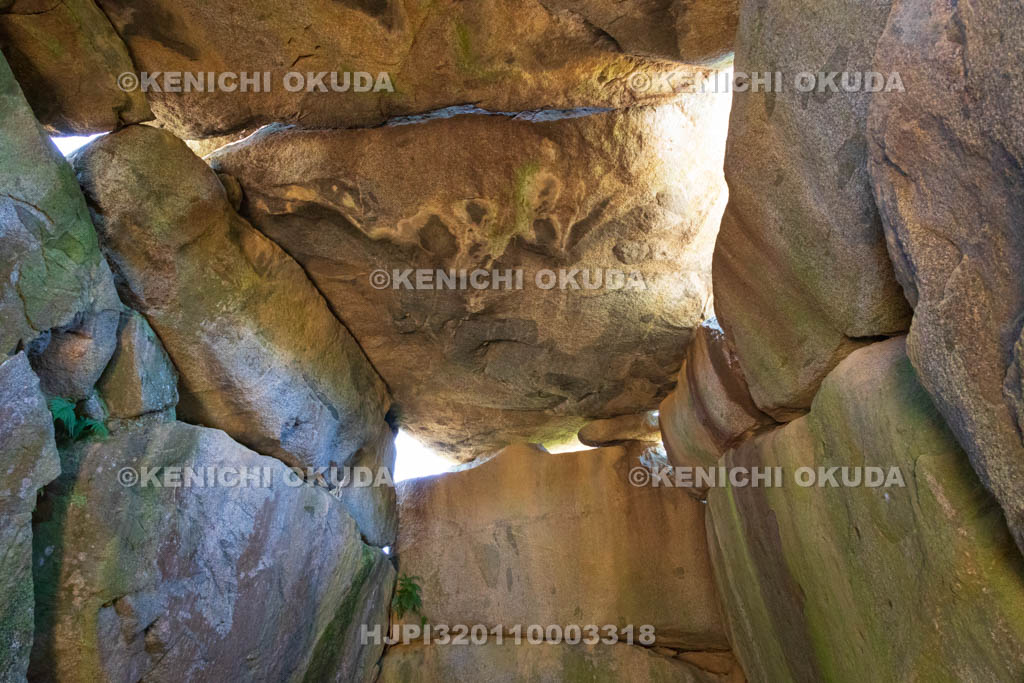奈良県　明日香村　石舞台古墳　石室内部