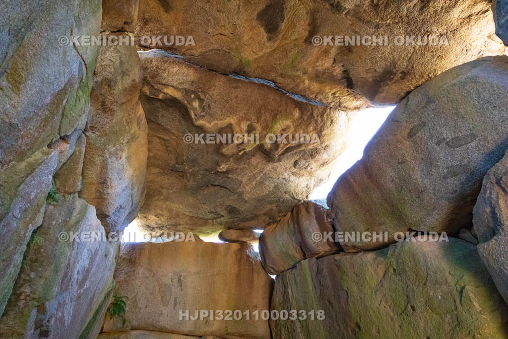 奈良県　明日香村　石舞台古墳　石室内部