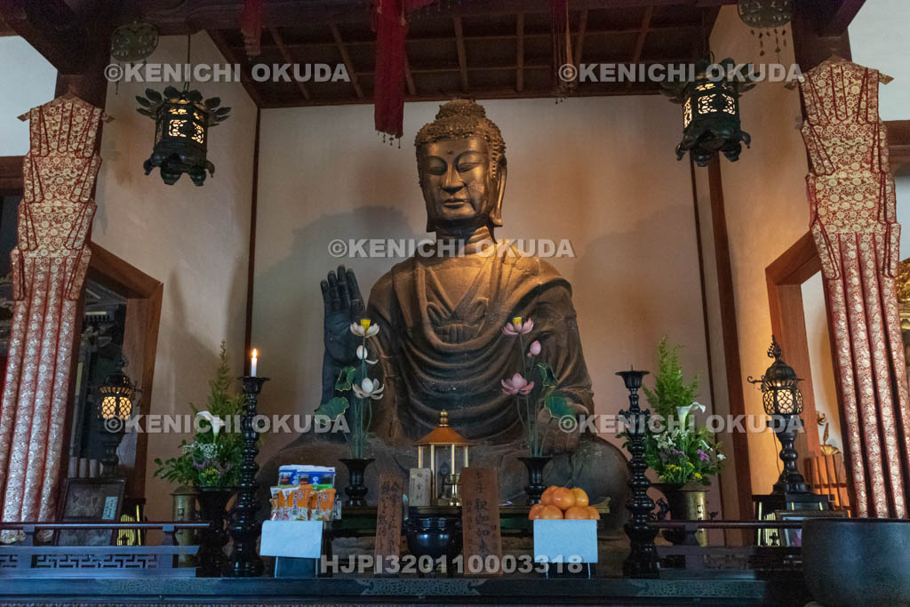 奈良県　明日香村　飛鳥寺　飛鳥大仏（釈迦如来像）