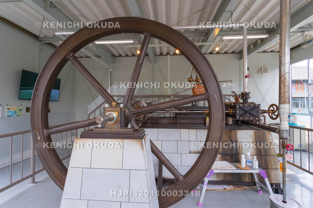 群馬県　富岡製糸場　ブリュナエンジン（復元機）