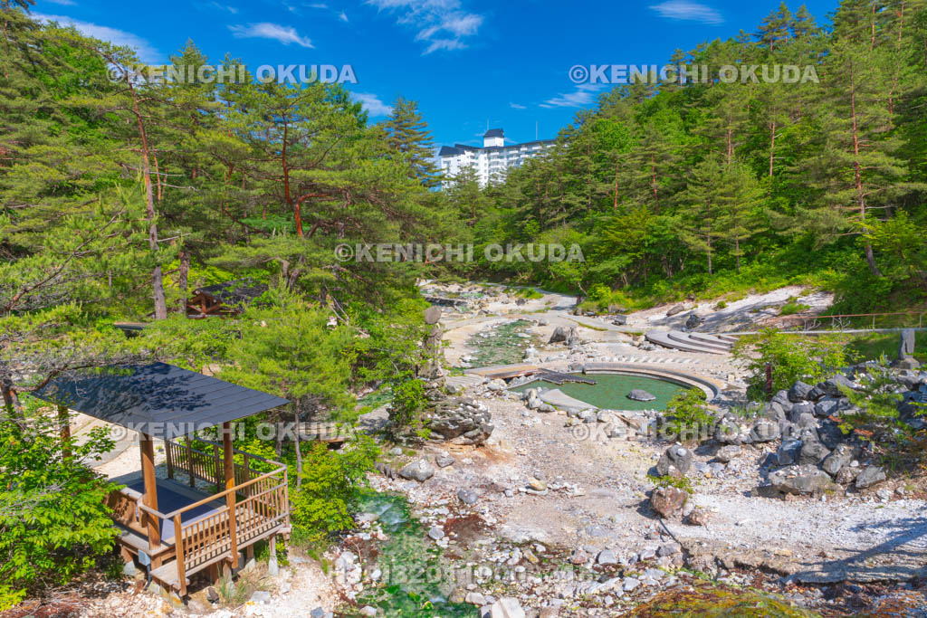 群馬県　草津温泉　西の河原公園