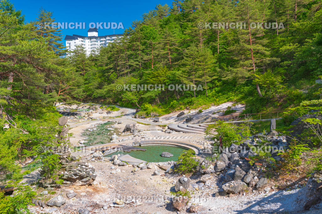 群馬県　草津温泉　西の河原公園