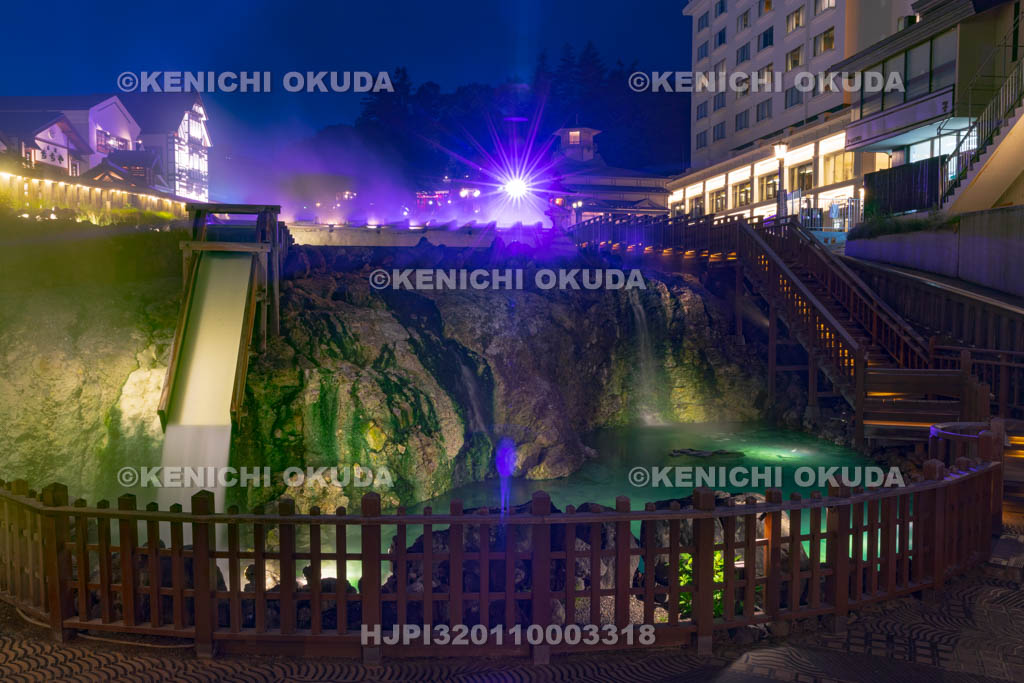 群馬県　草津温泉の夜景
