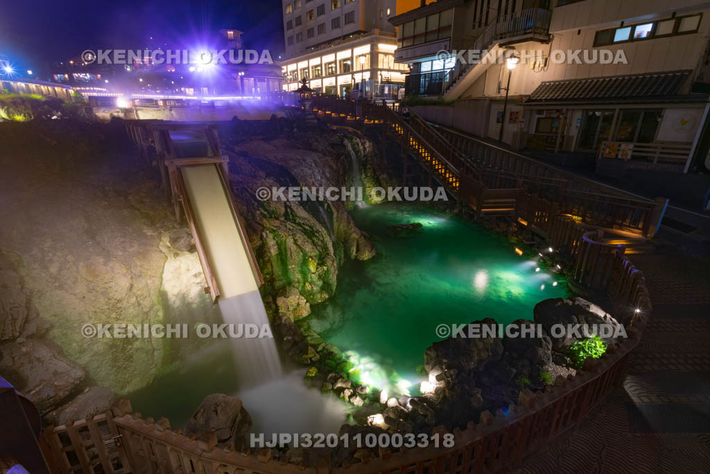 群馬県　草津温泉の夜景