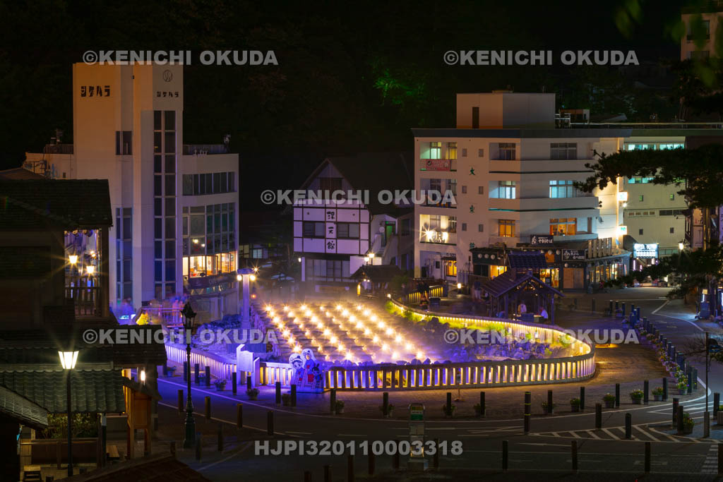 群馬県　草津温泉の夜景