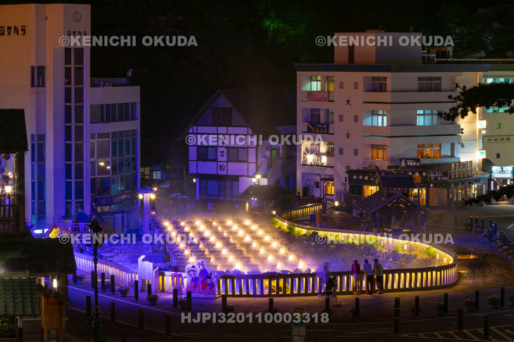 群馬県　草津温泉の夜景
