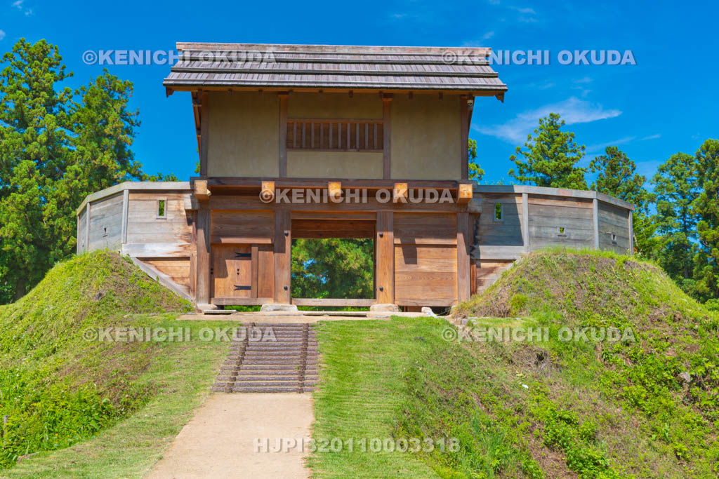 群馬県　箕輪城　郭馬出西虎口門