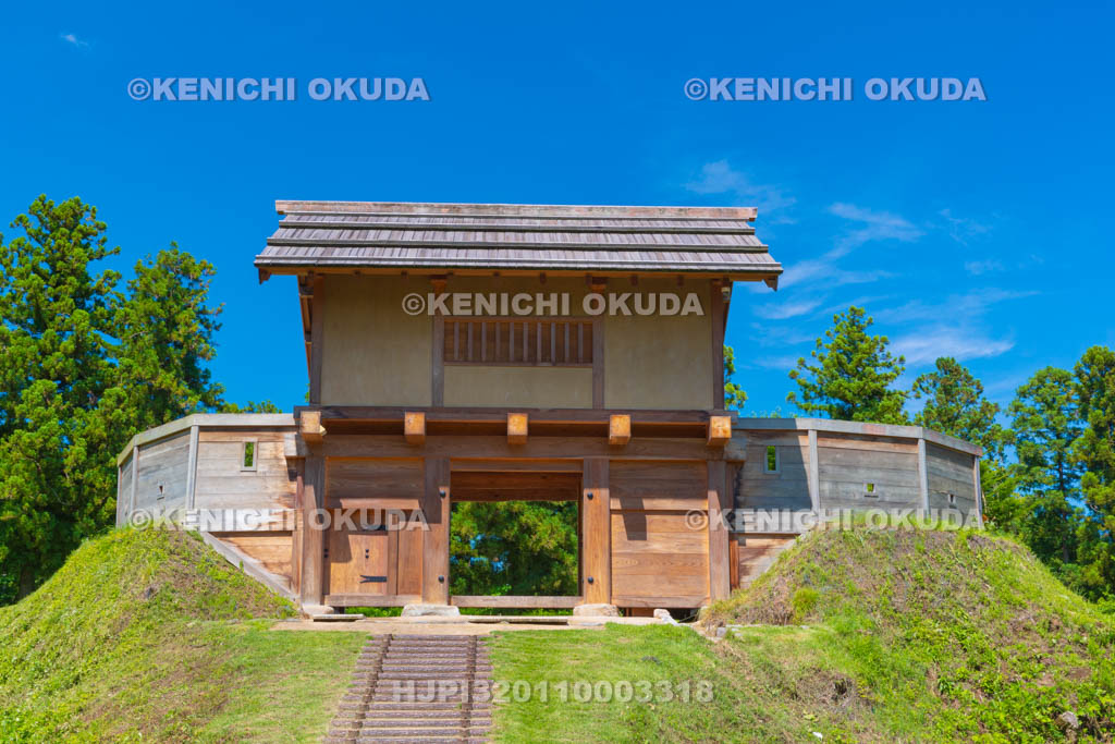 群馬県　箕輪城　郭馬出西虎口門