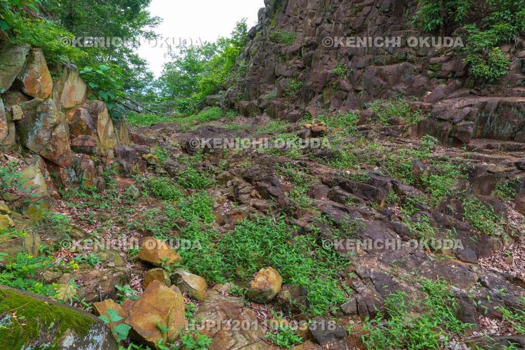 群馬県　金山城跡　物見台下堀切