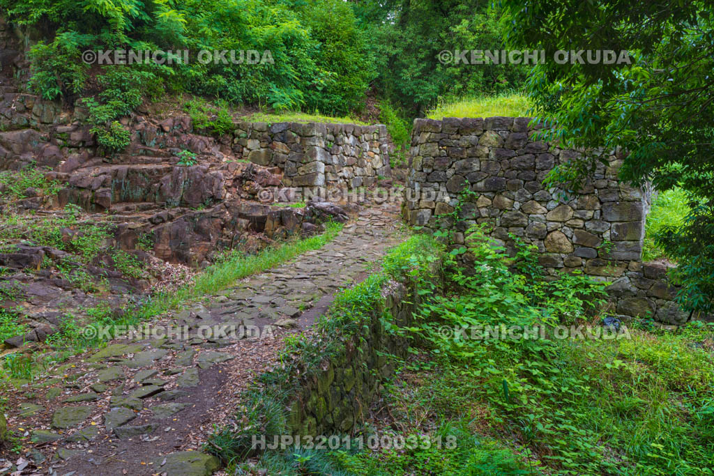 群馬県　金山城跡　物見台下虎口
