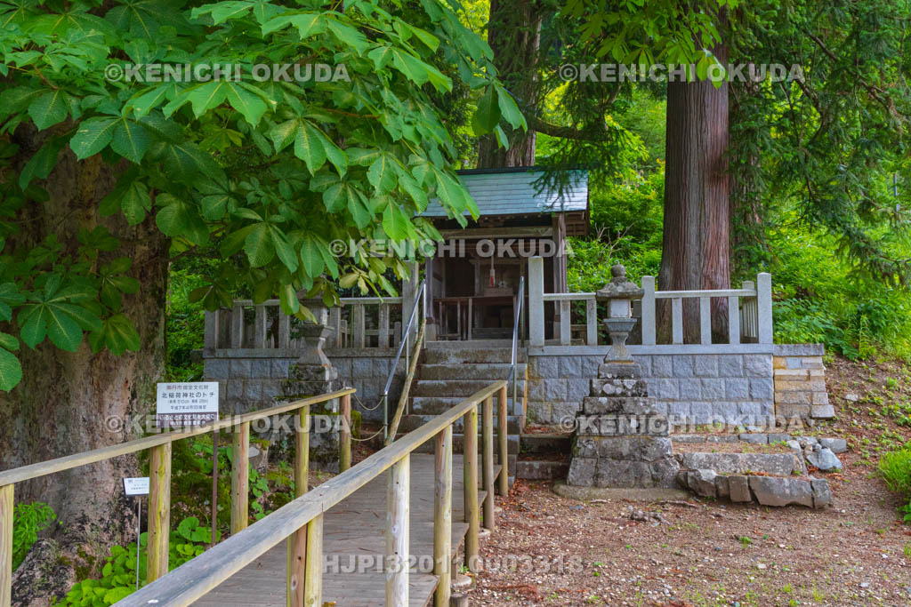 京都府 かやぶきの里 北稲荷神社