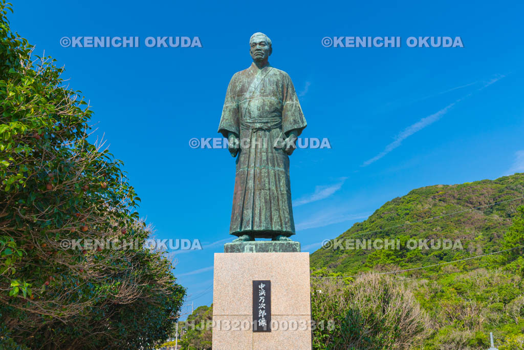 高知県　足摺岬　ジョン万次郎銅像