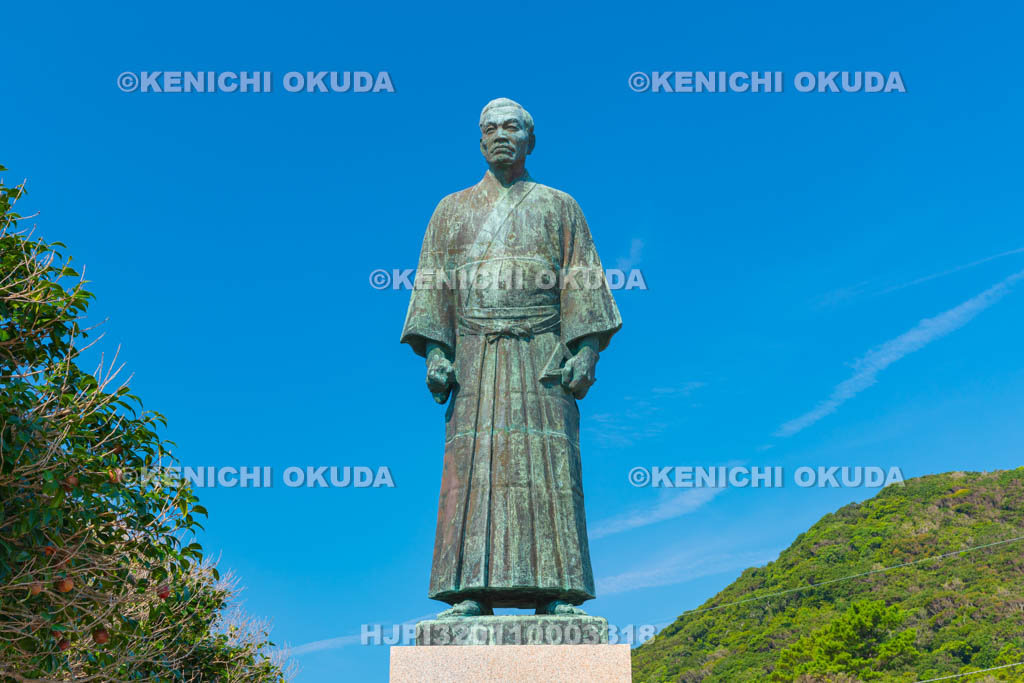 高知県　足摺岬　ジョン万次郎銅像