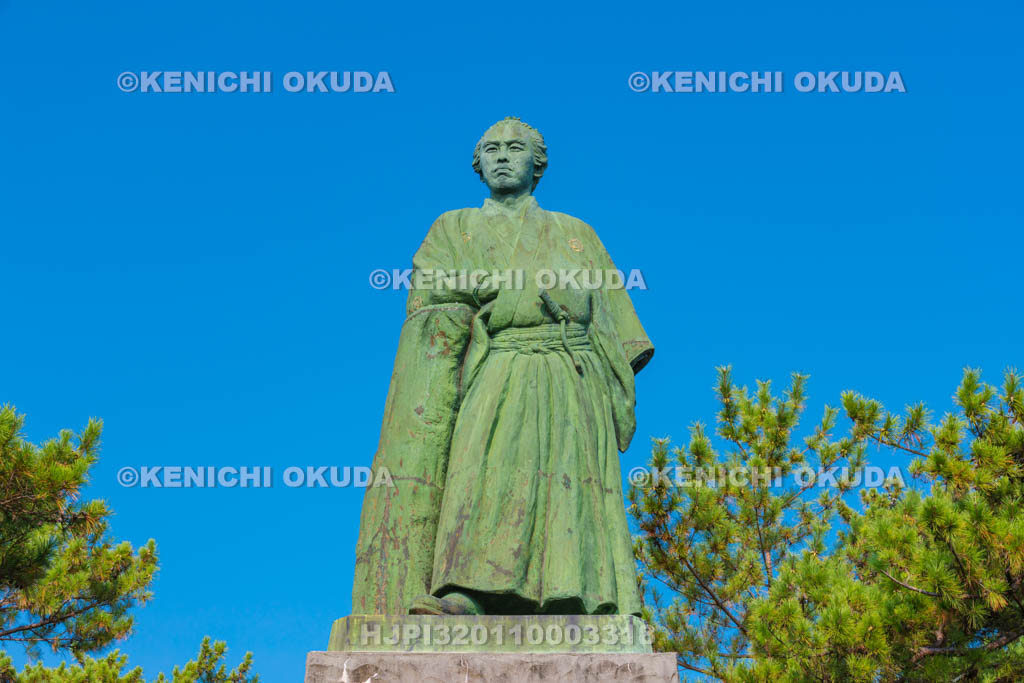 高知県　桂浜　坂本龍馬像