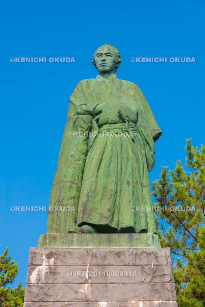 高知県　桂浜　坂本龍馬像