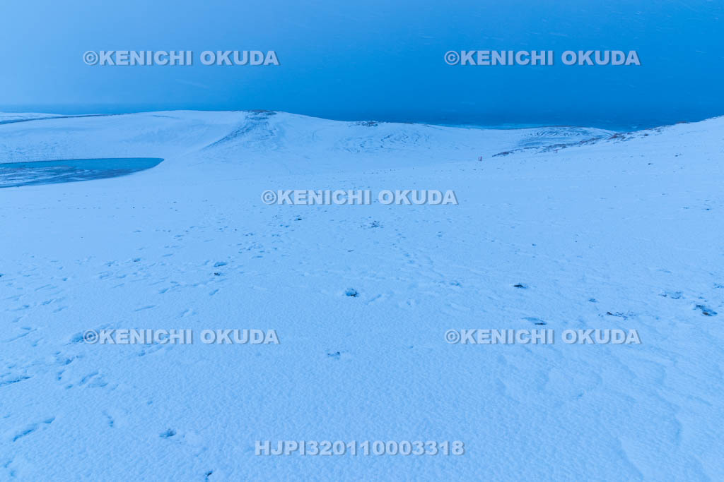 鳥取県 雪の鳥取砂丘