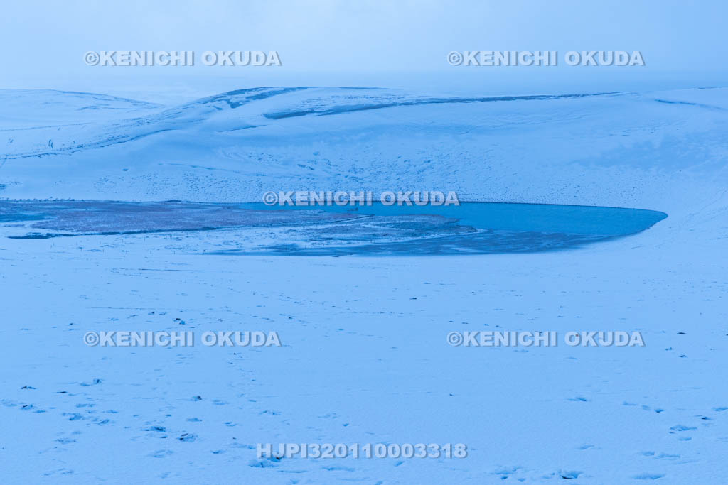 鳥取県 雪の鳥取砂丘
