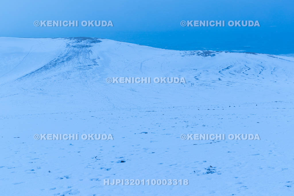 鳥取県 雪の鳥取砂丘