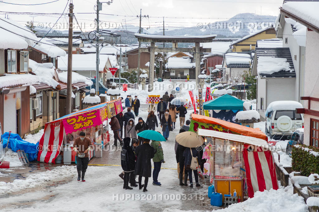 鳥取県　宇倍神社　初詣風景