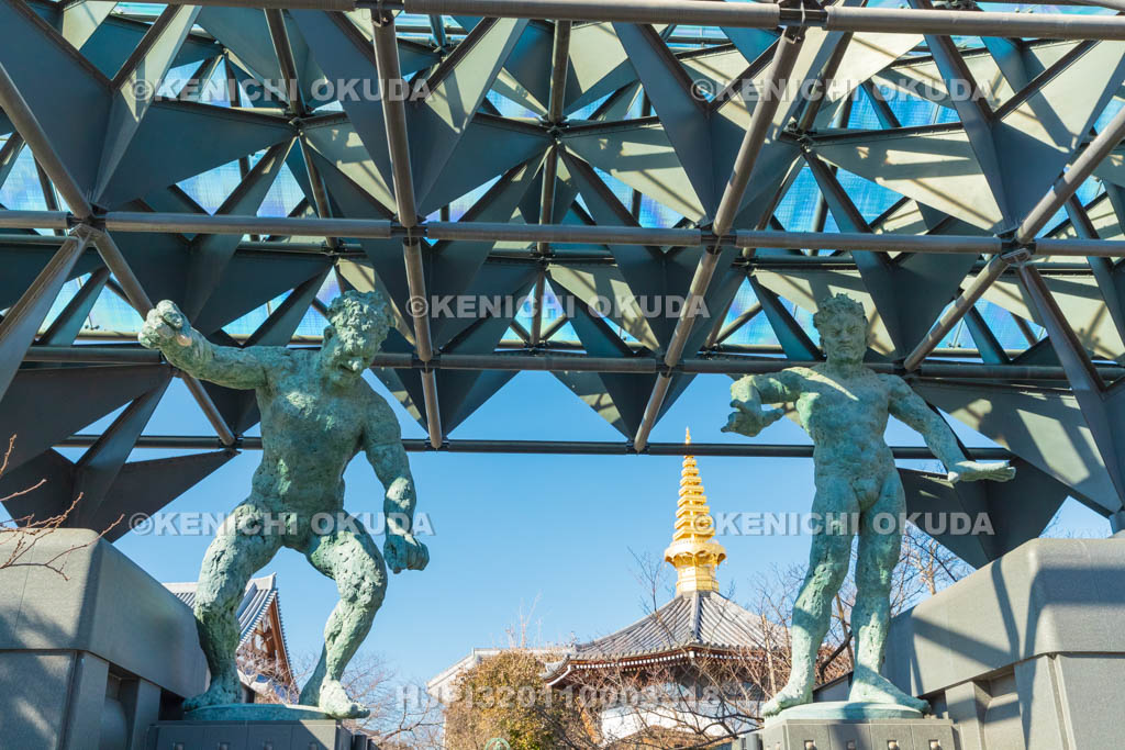 大阪府 一心寺 山門の仁王像