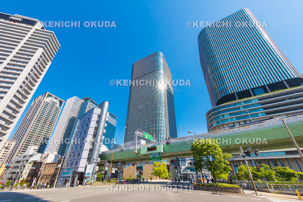 大阪府　肥後橋交差点