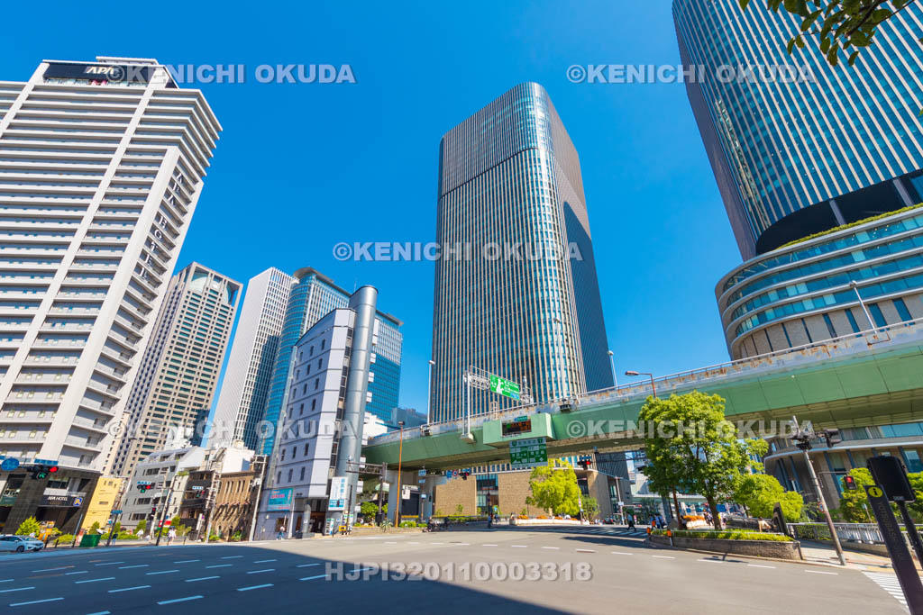 大阪府　肥後橋交差点