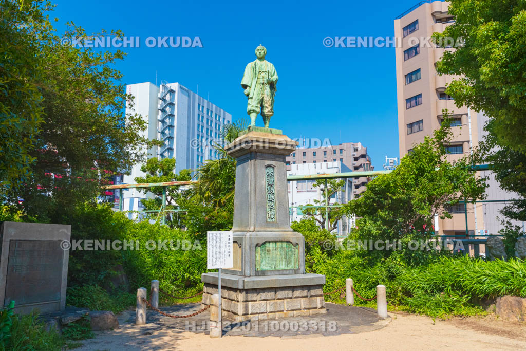 大阪府 敷津松之宮 木津勘助の像