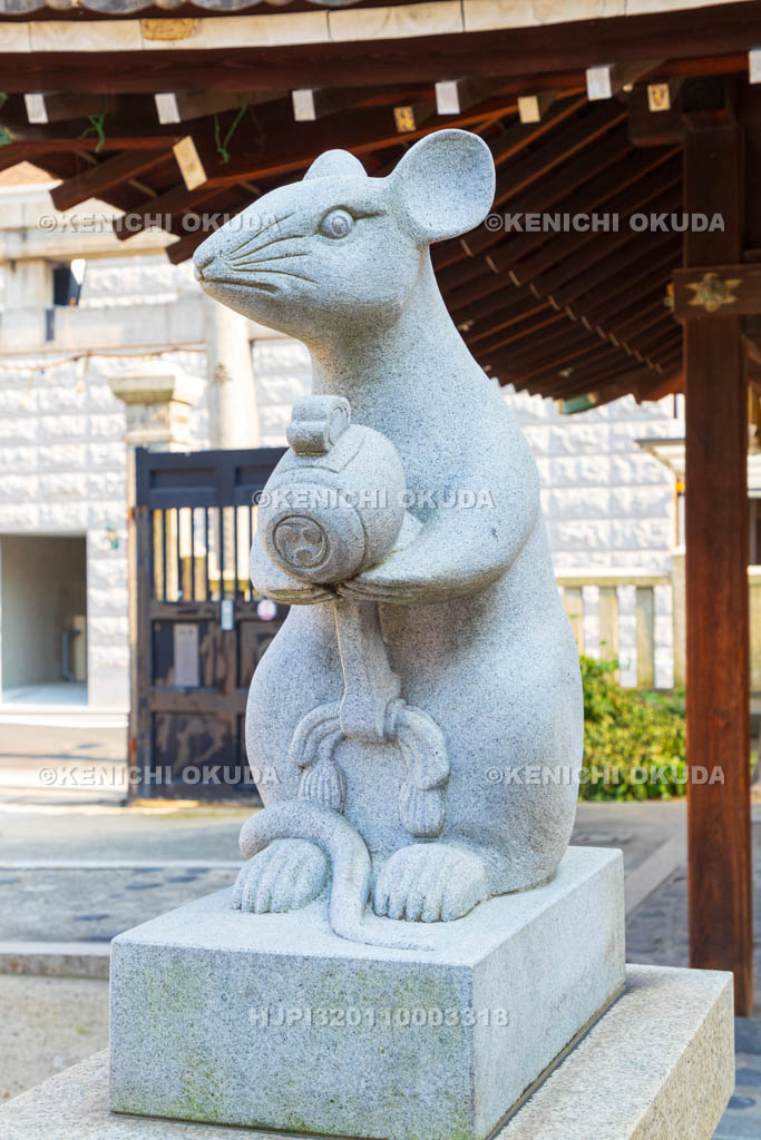 大阪府　敷津松之宮　大国主神社の狛鼠