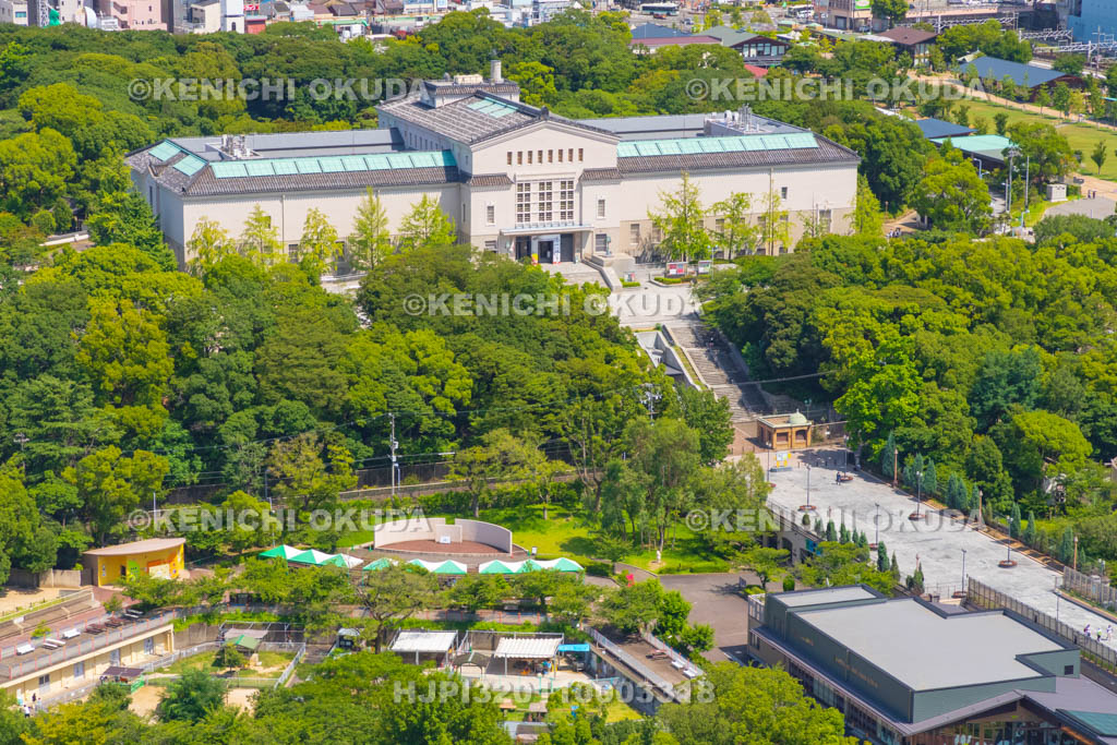大阪府 通天閣展望台から大阪市立美術館方面の眺望