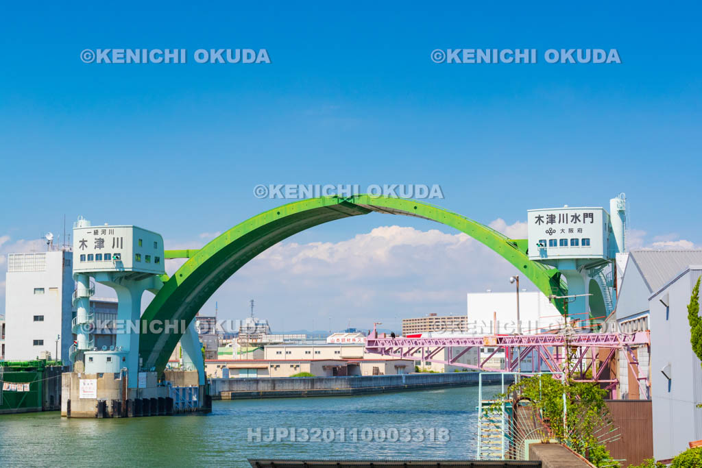 大阪府　木津川水門