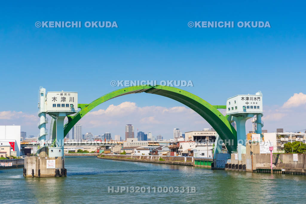 大阪府　木津川水門