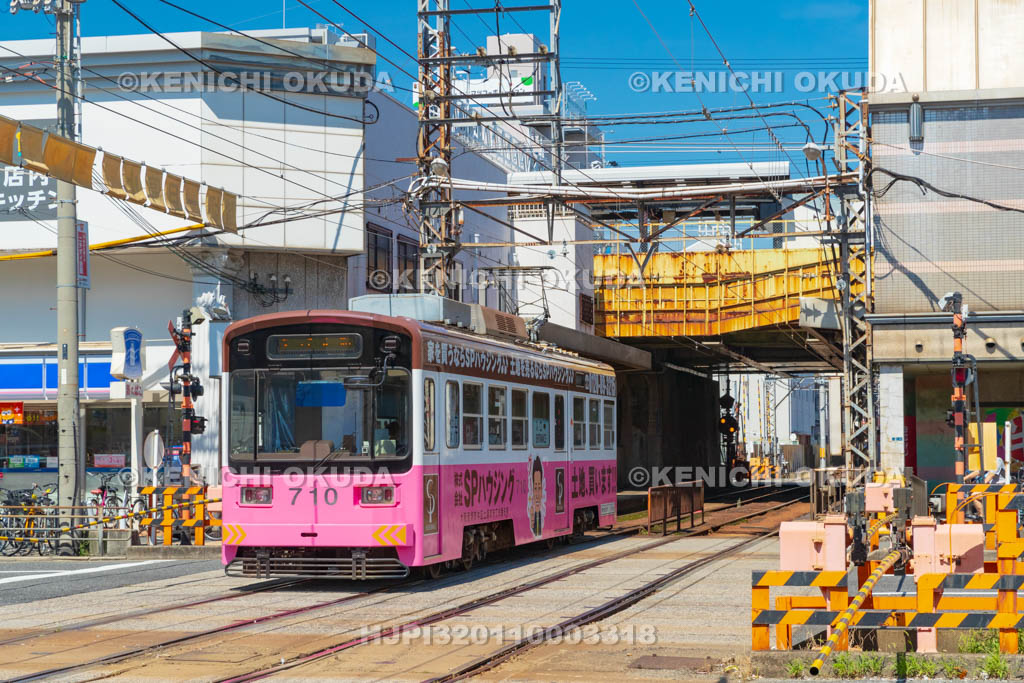 大阪府　阪堺電車　新今宮駅前停留場付近