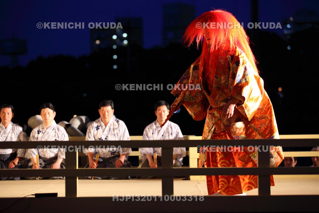 大阪府 天神祭 水上薪能