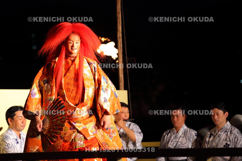 大阪府 天神祭 水上薪能