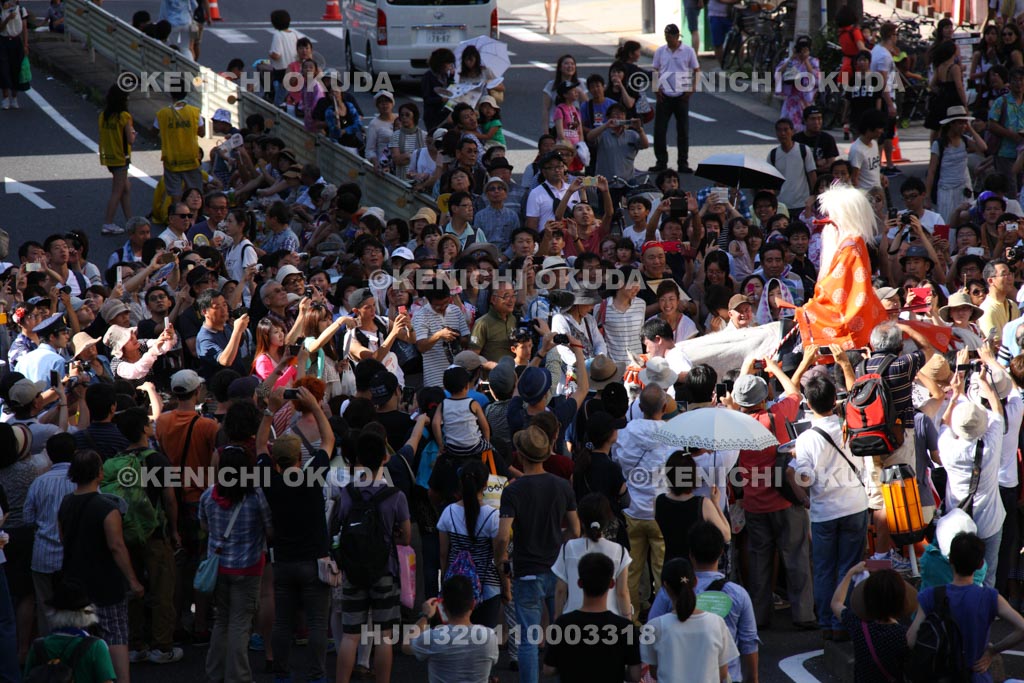 大阪府　天神祭　陸渡御　猿田彦