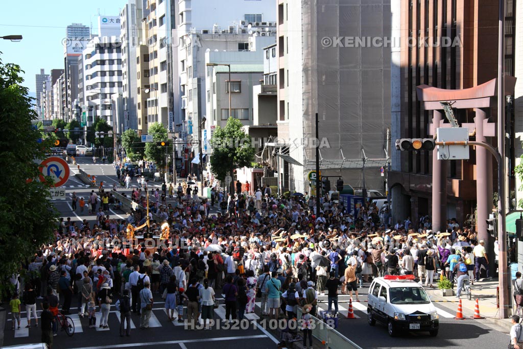 大阪府　天神祭　陸渡御　神鉾