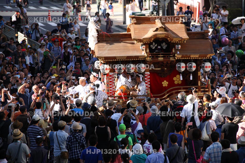 大阪府　天神祭　陸渡御　地車
