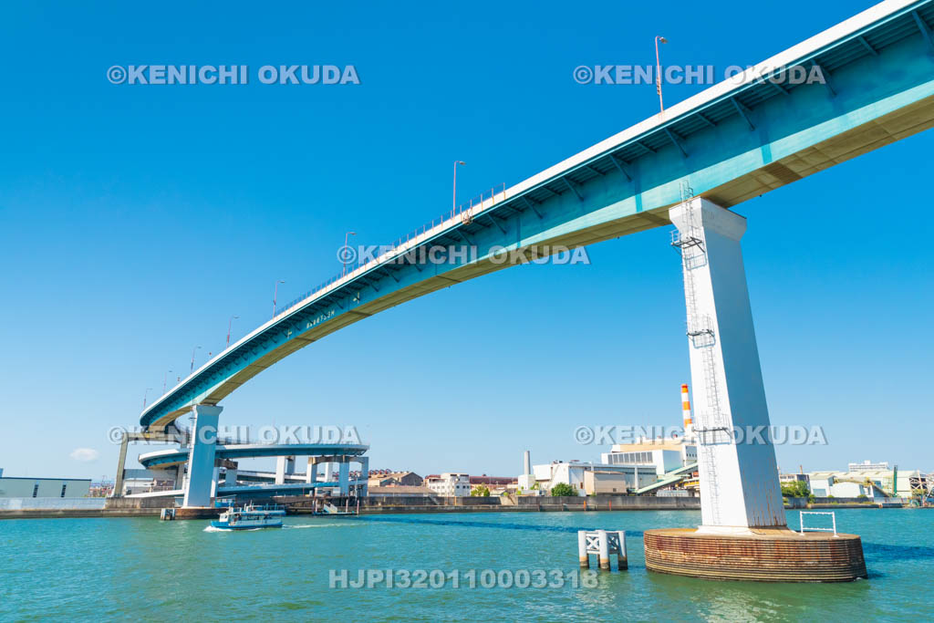 大阪府　千本松大橋と千本松渡船