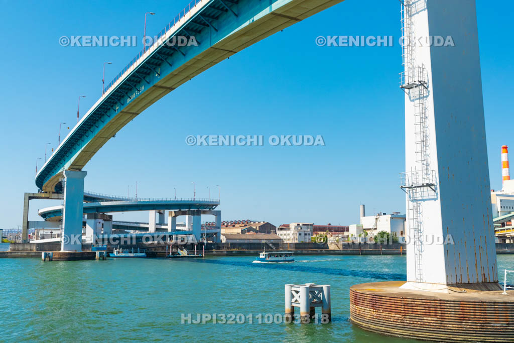 大阪府　千本松大橋と千本松渡船